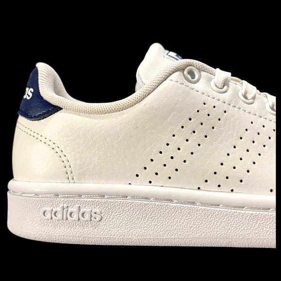 Adidas Advantage Big Boys Lace up Sneakers Size 3.5 White Comfortable Shoes - Picture 9 of 15